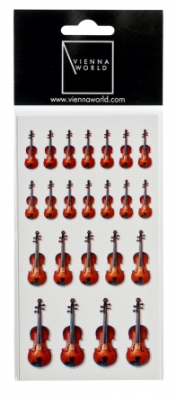 Sticker Geige (2 Blatt) 8x15cm