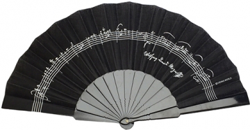 Fcher Mozart schwarz 23cm