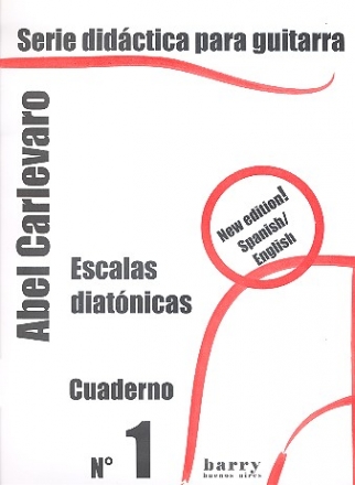 Cuaderno 1 - Escalas diatonicas vol.1 para guitara (sp/en)