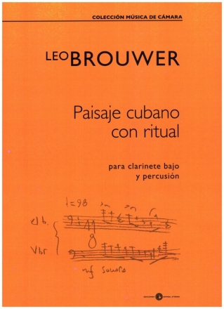 Paisaje cubano con ritual para clarinete bajo y percusin partitura