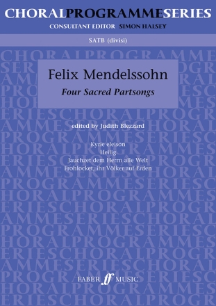 Mendelssohn, Felix Four Sacred Partsongs. SATB unacc. (CPS)  CPS Mixed voices