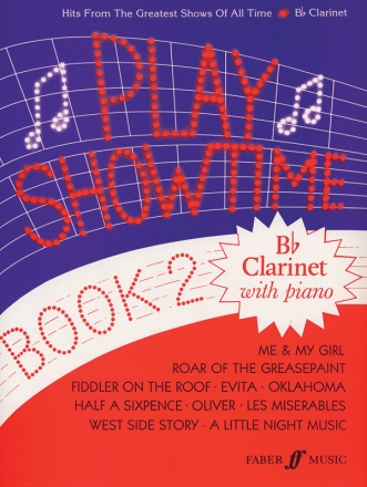 Glover, Fred Play Showtime Book 2 (clarinet & piano)  Clarinet and piano albums