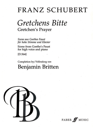 Gretchens Bitte D564 fr Gesang (hoch) und Klavier
