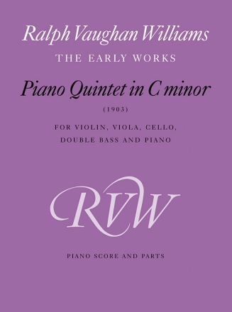 Quintett c-Moll fr Violine, Viola, Violoncello, Kontrabass und Klavier Partitur (=Klavier) und Stimmen