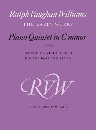 Quintett c-Moll fr Violine, Viola, Violoncello, Kontrabass und Klavier Partitur (=Klavier) und Stimmen
