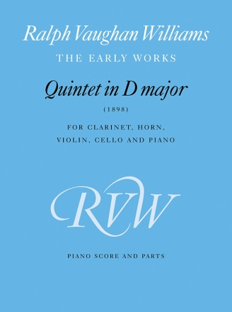 Quintet D major for clarinet, horn, violin, cello and piano piano score and parts