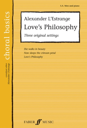 Love's philosophy 3 original settings for mixed chorus and piano