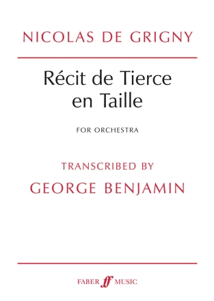 De Grigny, N & Benjamin, G Recit de Tierce en Taille (score)  Scores