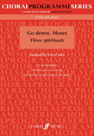 Go down, Moses for mixed chorus and piano score