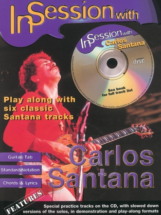 In Session with Carlos Santana (+CD) Songbook for guitar