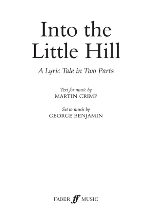 Into the Little Hill libretto 