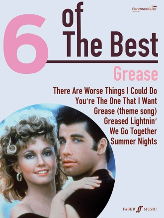 6 of the Best: Grease songbook piano/vocal/guitar