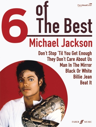 6 of the Best: Michael Jackson piano/vocal/guitar songbook