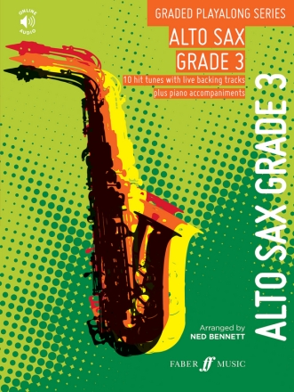 Bennett, Ned (Author), Graded Playalong Series: Alto Saxophone Grade 3 Alto Saxophone, Piano