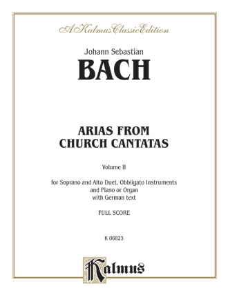 Bach Soprano & Alto Arias No.2  Kalmus Classic Series