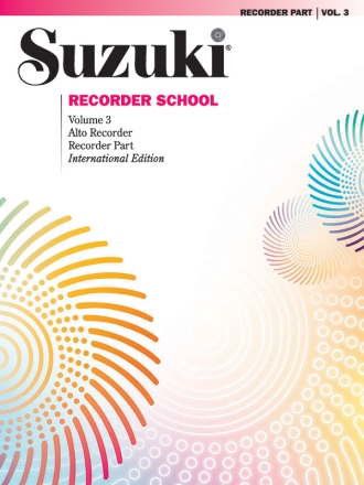 Suzuki Alto Recorder School vol.3 for alto recorder recorder part