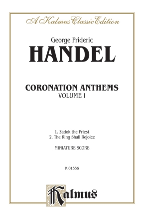 Coronation Anthems vol.1 for mixed chorus and orchestra study score
