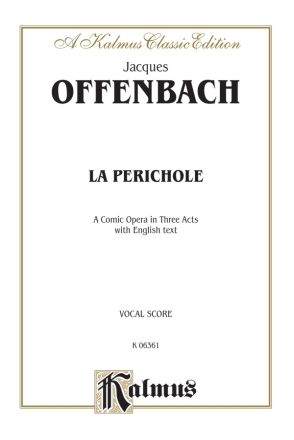 La Perichole opera in 3 acts vocal score