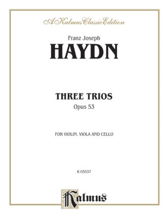 3 Trios op.53 for violin, viola and cello parts