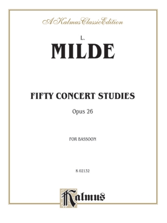 50 Concert Studies op.26 for bassoon