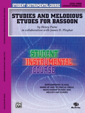 Studies and melodious Etudes Level 3 for bassoon