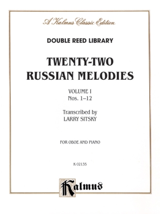 22 Russian Melodies V1 Oboe  Kalmus Classic Series