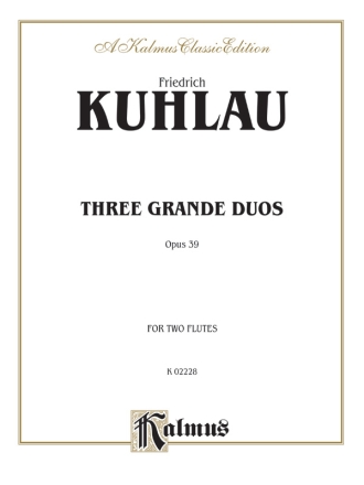 3 Grande Duos Op.39 for 2 flutes