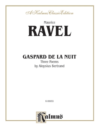 Ravel-Gaspard De La Nuit  Kalmus Classic Series