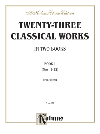 Twenty Three Classical Works Bk1  Kalmus Classic Series