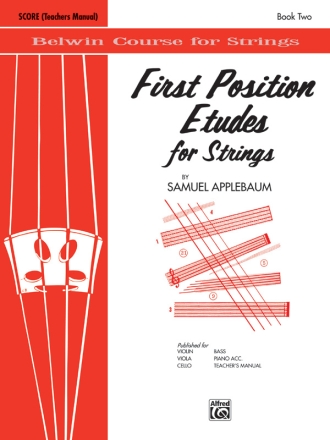 Applebaum, SamuelFirst Position Etudes for Strings. Score Violin teaching