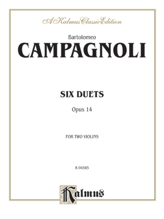 6 Duets op.14 for 2 violins parts