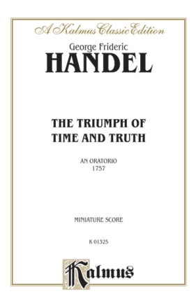 Handel Triumph Of Time  Kalmus Classic Series