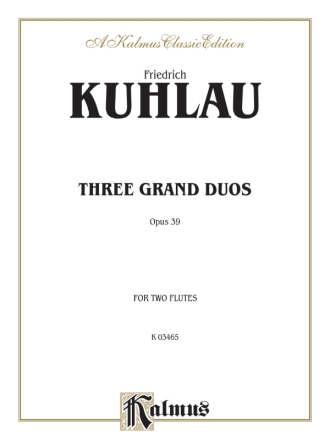3 Grand Duos op.39 for 2 flutes parts