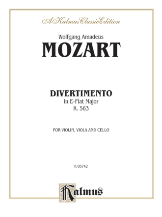 Mozart Divertimento K 563      3  Kalmus Classic Series