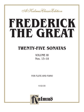 25 Sonatas vol.3 (nos13-18) for flute and piano