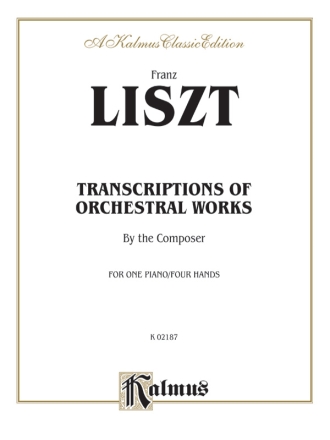 Transcriptions of Orchestral Works for one piano for 4 hands score
