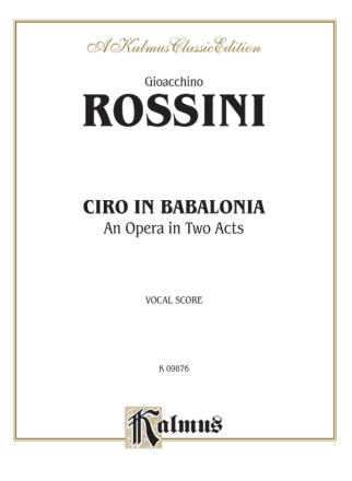 Ciro in Babilonia vocal score (it)