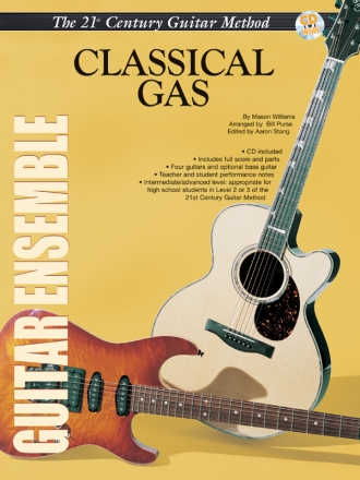 Classical Gas (+CD) for 4 guitars (ensemble) score and parts
