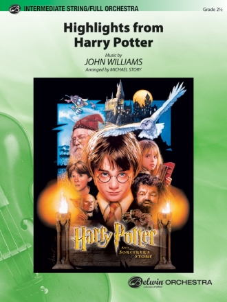 Highlights from Harry Potter for concert band score and parts
