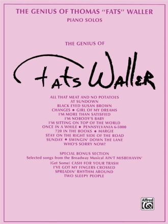 The Genius of Fats Waller: piano solos