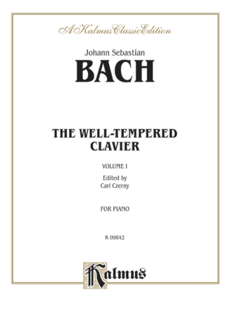 Bach Well Temp Clav V.1 Czerny  Kalmus Classic Series