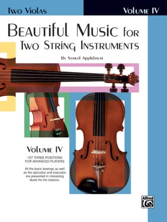 Beautiful Music Vol.4 or 2 String Instruments for 2 violas score