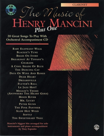 The Music of Henry Mancini plus one (+CD) 20 great songs for clarinet