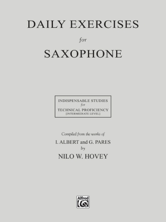 Daily Exercises for saxophone intermediate level