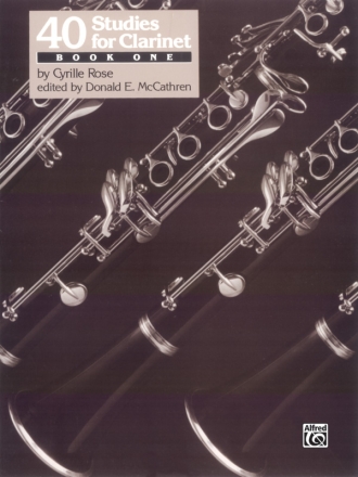 40 Studies Bk 1 Clar.(Rose) Clarinet solo