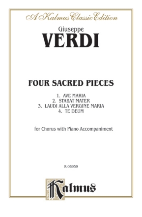 Verdi Four Sacred Pieces  Kalmus Classic Series