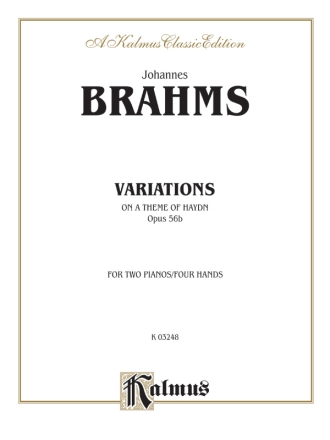 Brahms Haydn Var. Op.56B 2P4H  Kalmus Classic Series