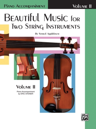 Beautiful Music vol.2 for 2 string instruments (piano ad lib) piano accompaniment (= score)