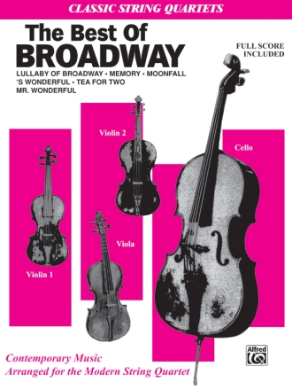 Best Of Broadway Str Qrtet String quartet/ensemble (easy)