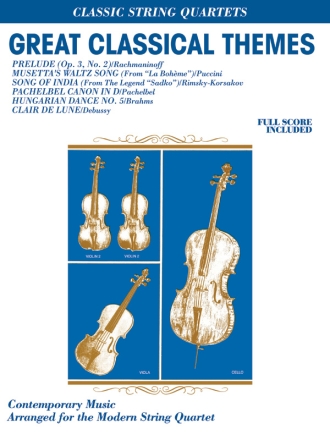 Great Classical Themes Str Qrt String quartet/ensemble (easy)